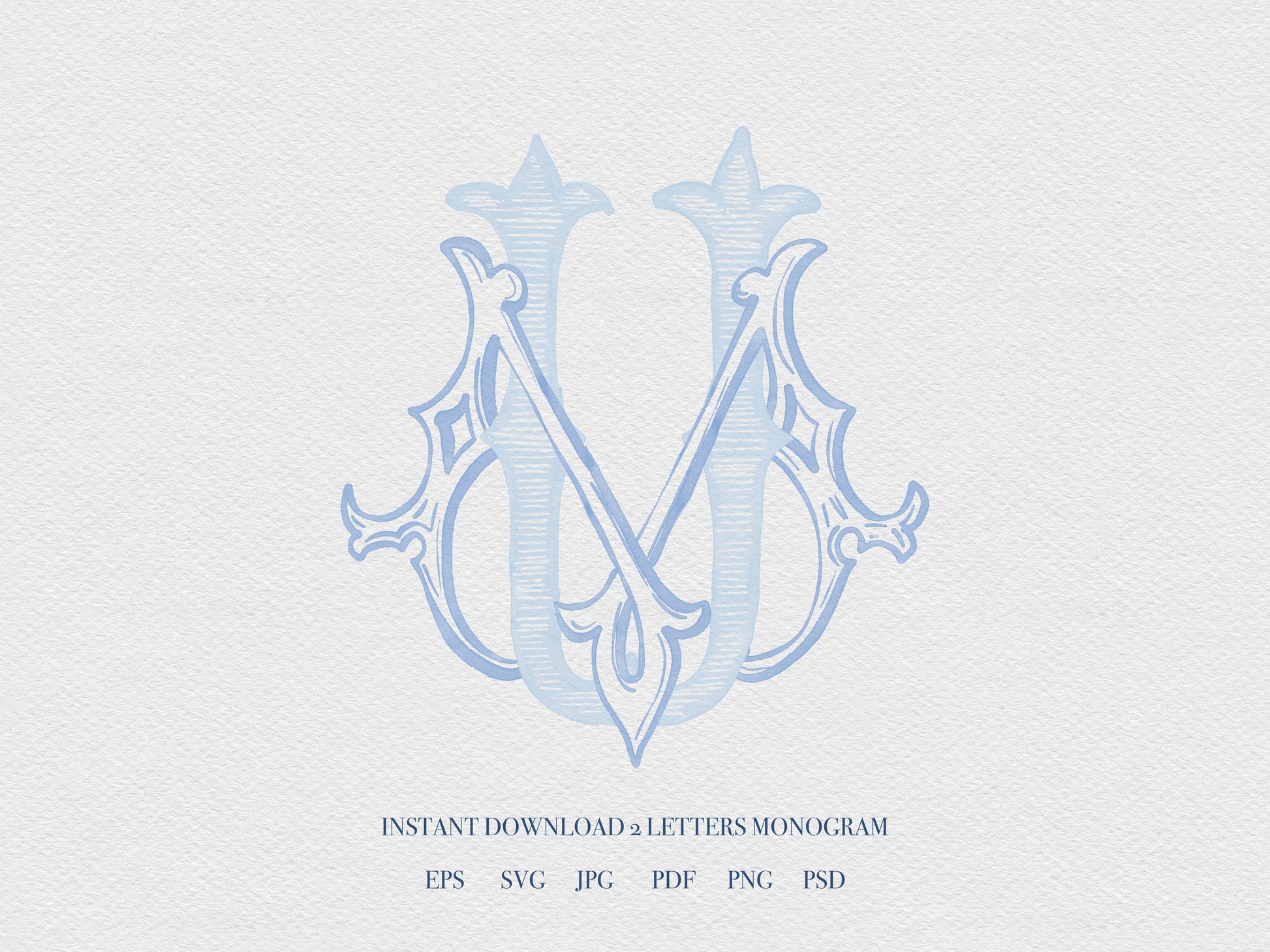 2 Letter Monogram with Letters MU UM | Digital Download - Wedding Monogram SVG, Personal Logo, Wedding Logo for Wedding Invitations The Wedding Crest Lab