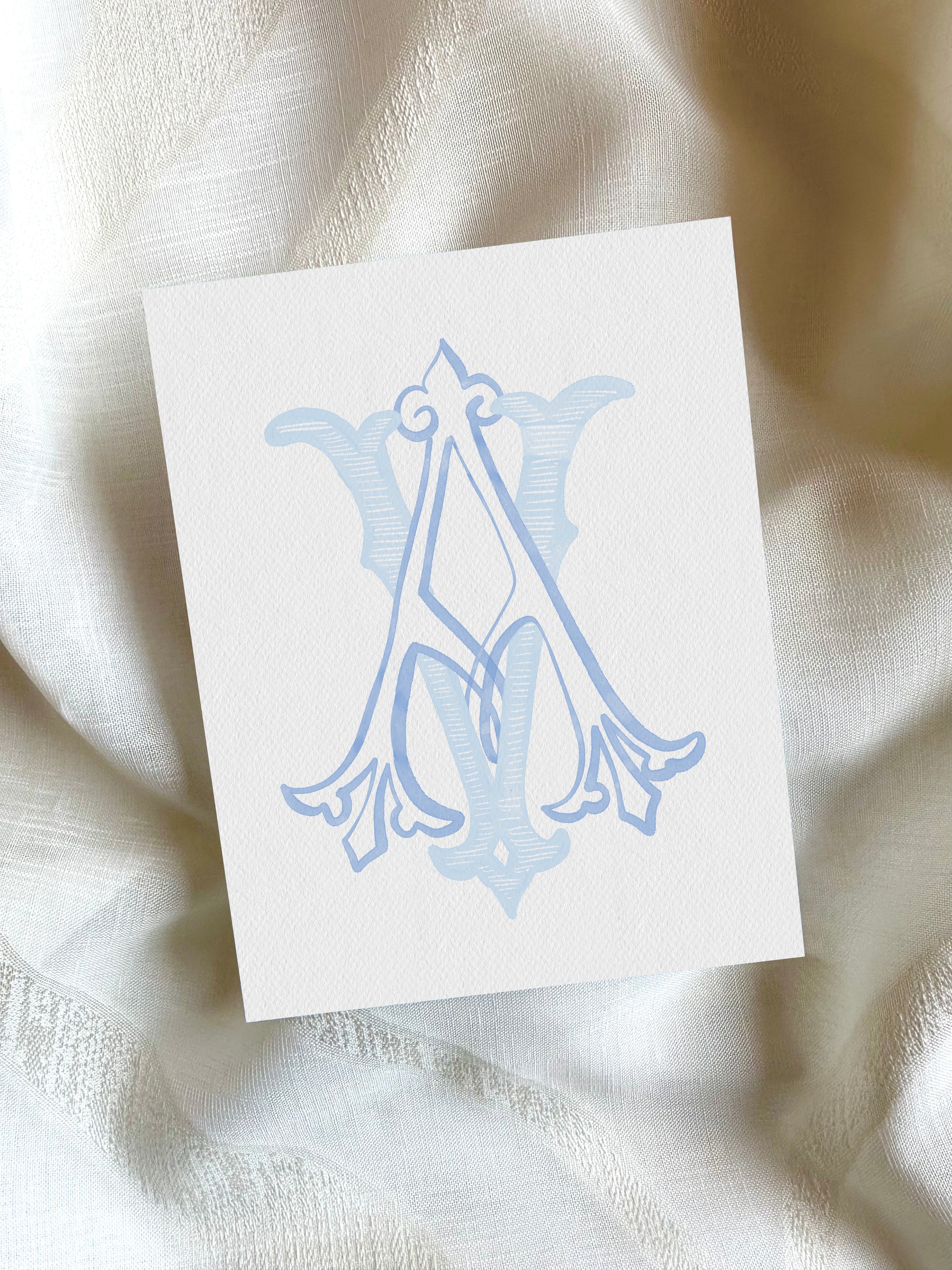 2 Letter Monogram with Letters AV VA | Digital Download - Wedding Monogram SVG, Personal Logo, Wedding Logo for Wedding Invitations The Wedding Crest Lab