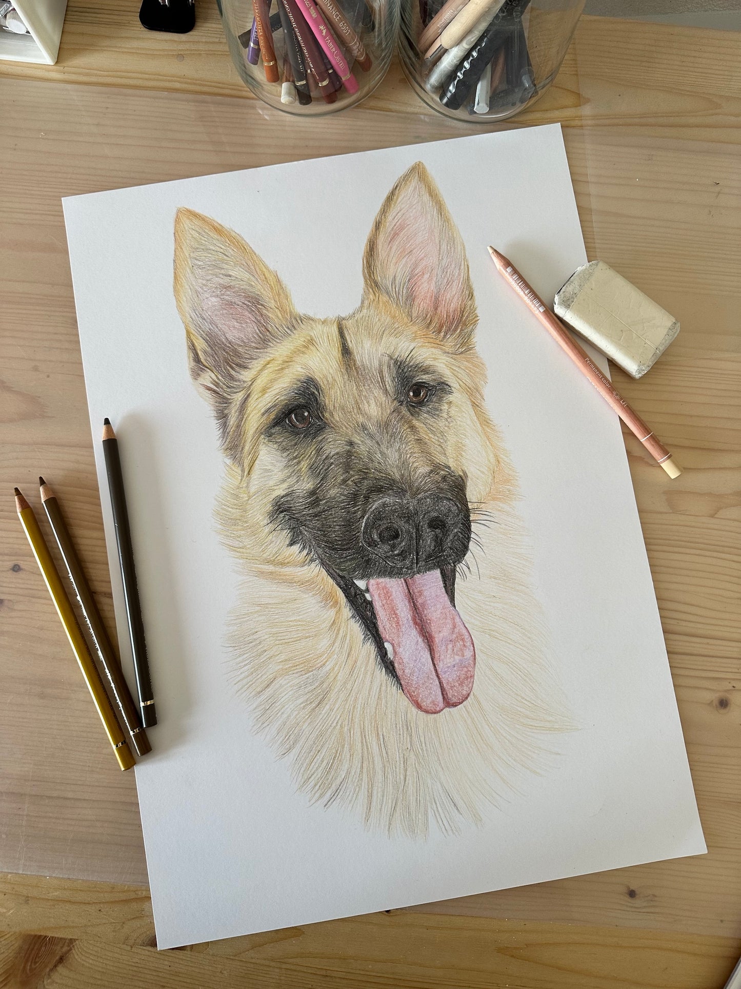 Custom dog drawing, Pet Portrait Drawing, Dog Sympathy Memorial Gift, Personalized Dog Portrait, Pet Portrait from Photo The Wedding Crest Lab