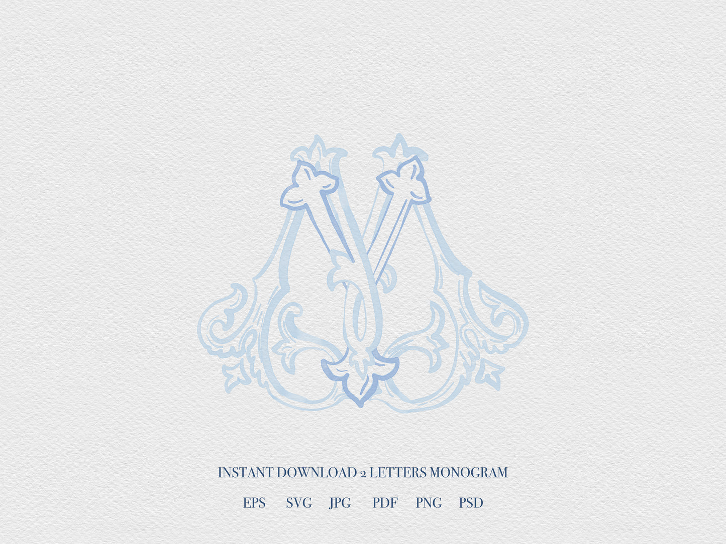2 Letter Monogram with Letters MY YM | Digital Download - Wedding Monogram SVG, Personal Logo, Wedding Logo for Wedding Invitations The Wedding Crest Lab