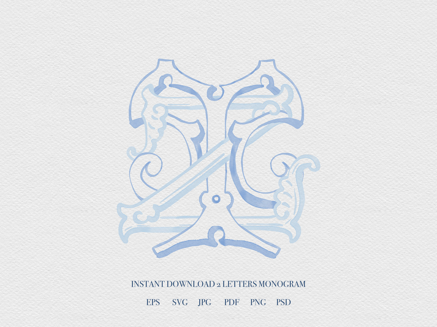 2 Letter Monogram with Letters TZ ZT | Digital Download - Wedding Monogram SVG, Personal Logo, Wedding Logo for Wedding Invitations The Wedding Crest Lab