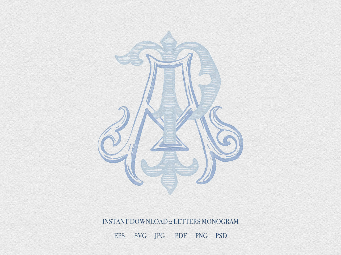 2 Letter Monogram with Letters AP | Digital Download - Wedding Monogram SVG, Personal Logo, Wedding Logo for Wedding Invitations The Wedding Crest Lab