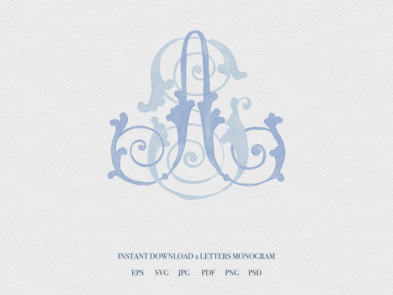 2 Letter Monogram with Letters AS | Digital Download - Wedding Monogram SVG, Personal Logo, Wedding Logo for Wedding Invitations The Wedding Crest Lab