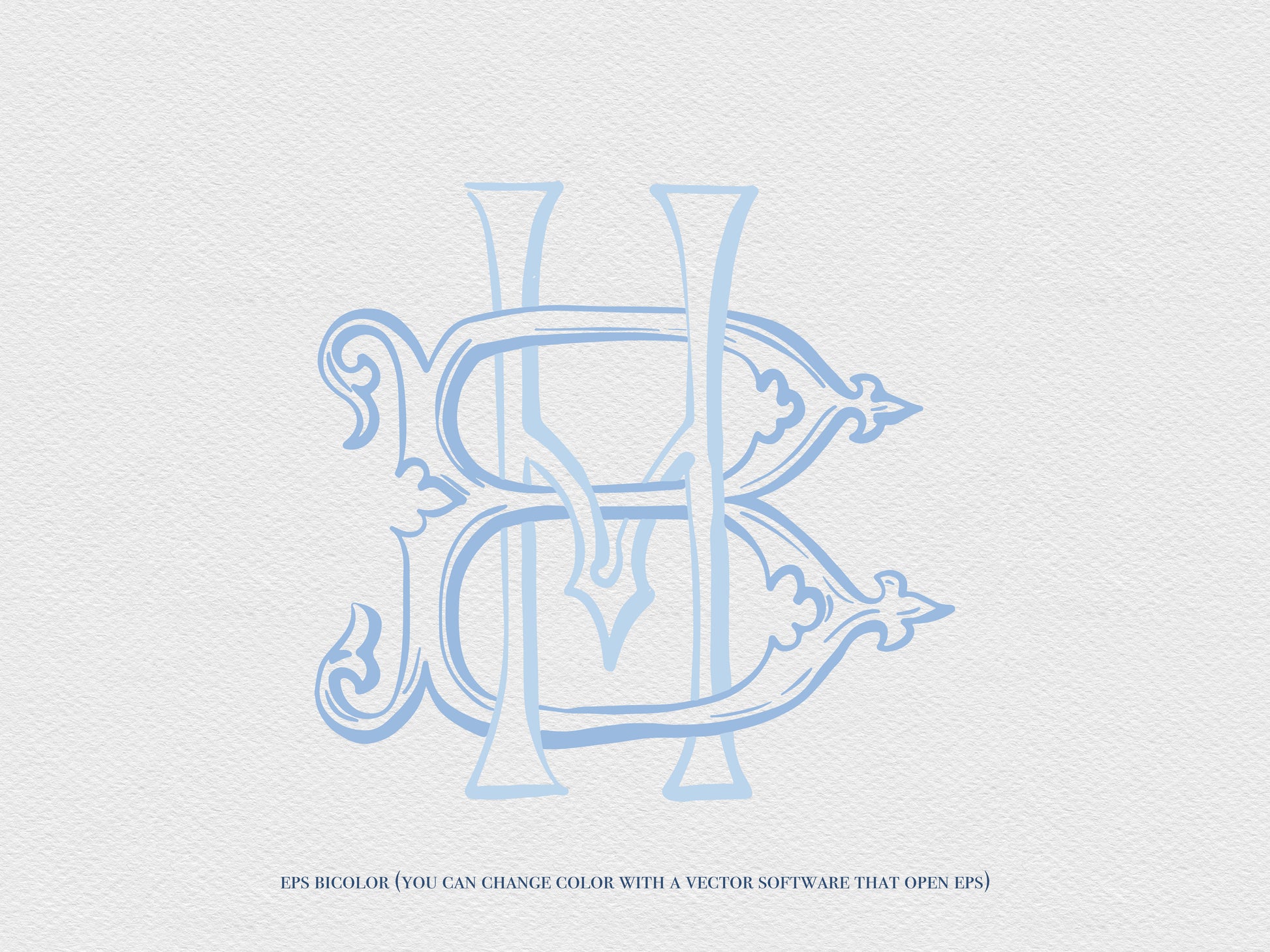 2 Letter Monogram with Letters BH | Digital Download - Wedding Monogram SVG, Personal Logo, Wedding Logo for Wedding Invitations The Wedding Crest Lab
