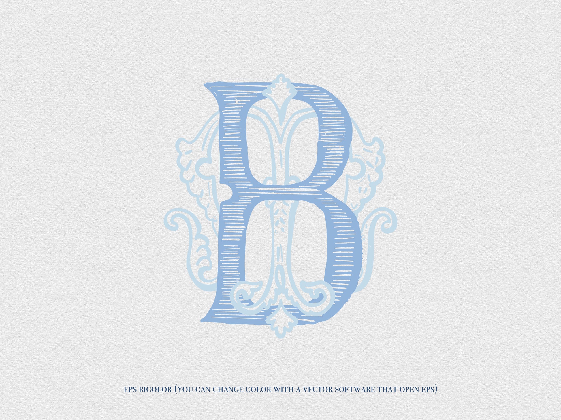 2 Letter Monogram with Letters BM MB | Digital Download - Wedding Monogram SVG, Personal Logo, Wedding Logo for Wedding Invitations The Wedding Crest Lab