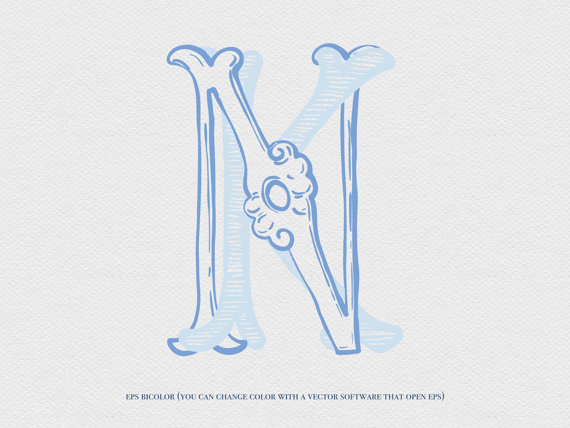 2 Letter Monogram with Letters KN NK | Digital Download - Wedding Monogram SVG, Personal Logo, Wedding Logo for Wedding Invitations The Wedding Crest Lab