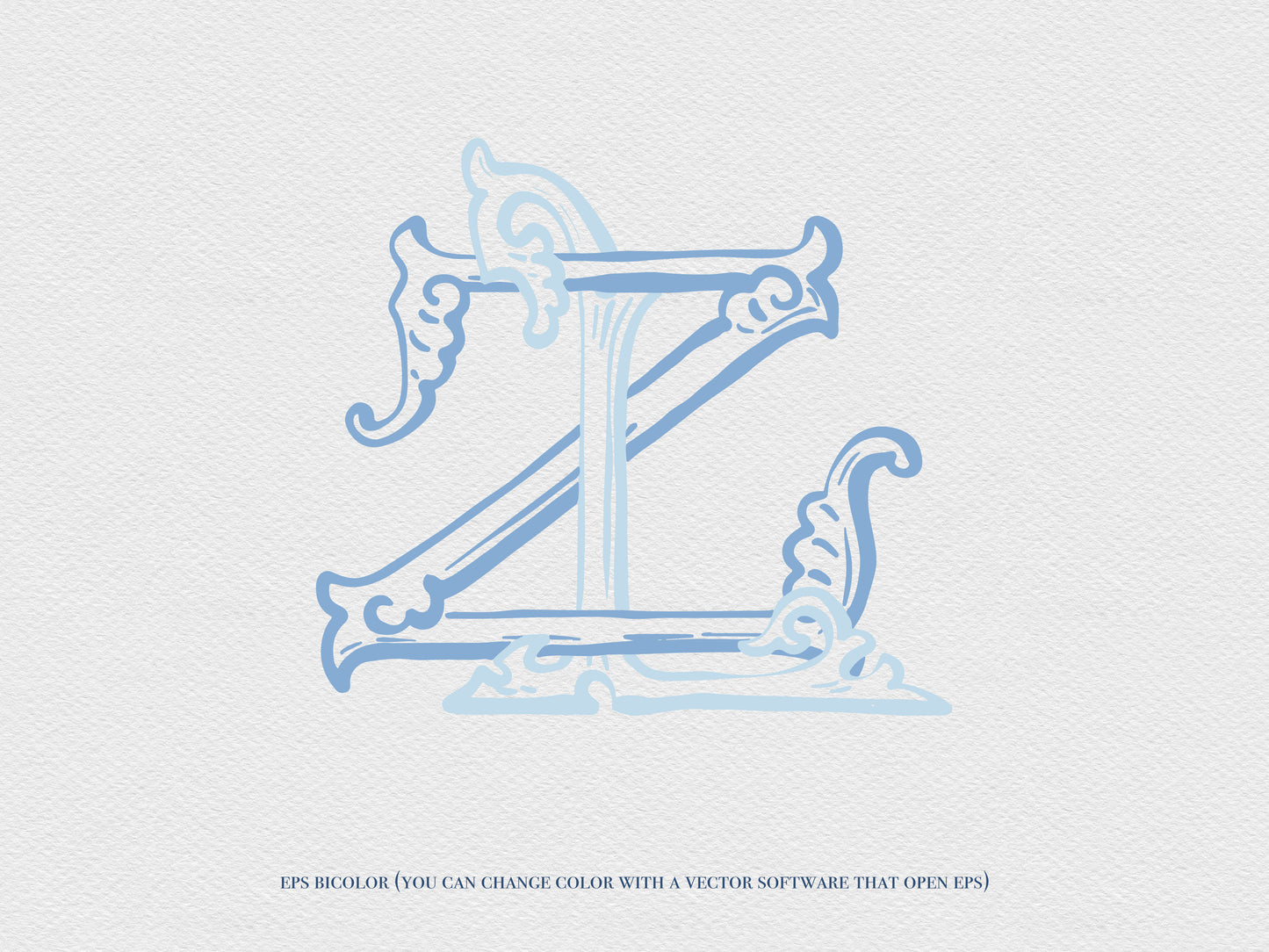2 Letter Monogram with Letters LZ ZL | Digital Download - Wedding Monogram SVG, Personal Logo, Wedding Logo for Wedding Invitations The Wedding Crest Lab