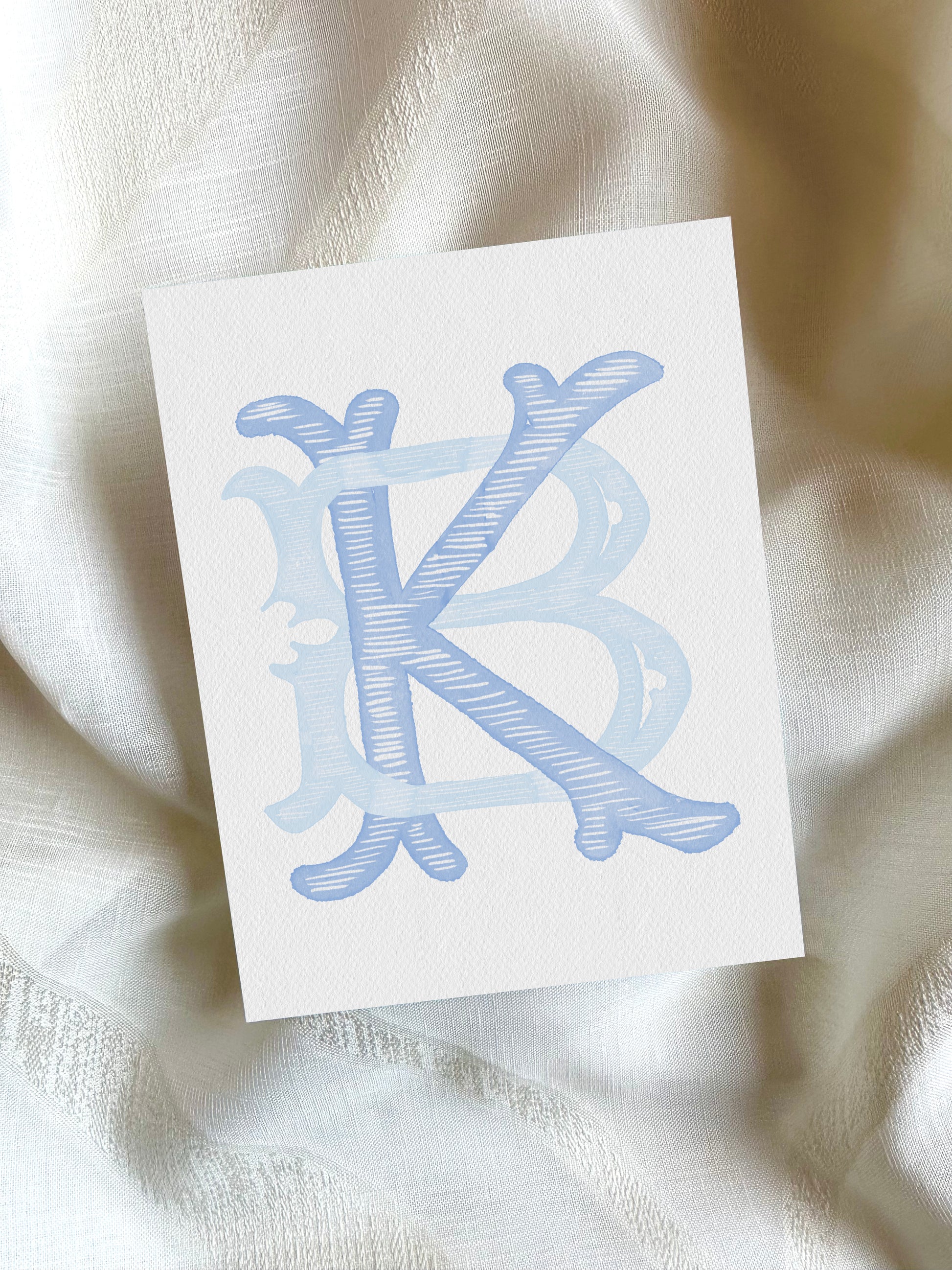 2 Letter Monogram with Letters BK KB | Digital Download - Wedding Monogram SVG, Personal Logo, Wedding Logo for Wedding Invitations The Wedding Crest Lab