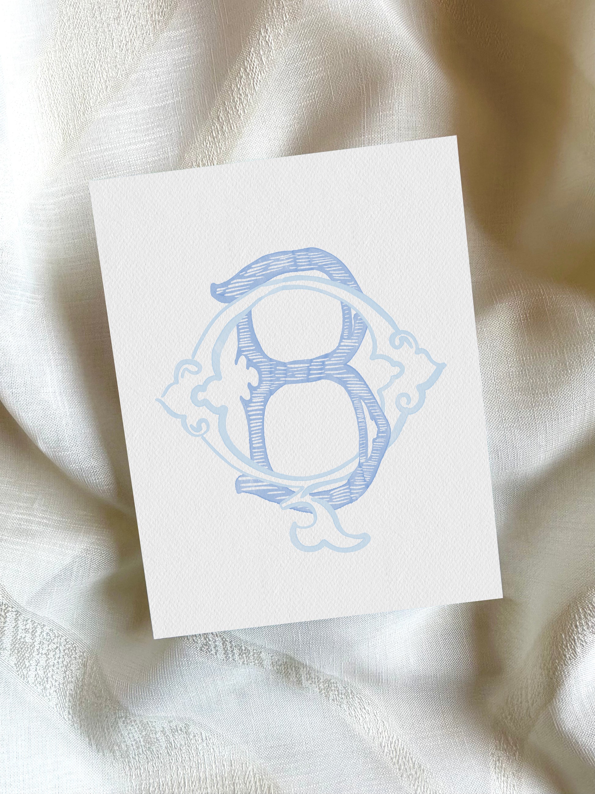 2 Letter Monogram with Letters BQ QB | Digital Download - Wedding Monogram SVG, Personal Logo, Wedding Logo for Wedding Invitations The Wedding Crest Lab