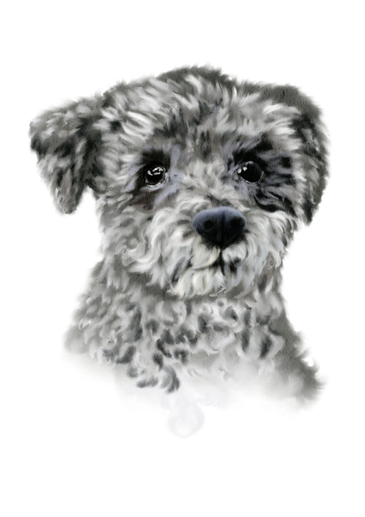 Custom procreate dog painting, Dog painting from photo, Pet portrait, Dog portrait, cat painting