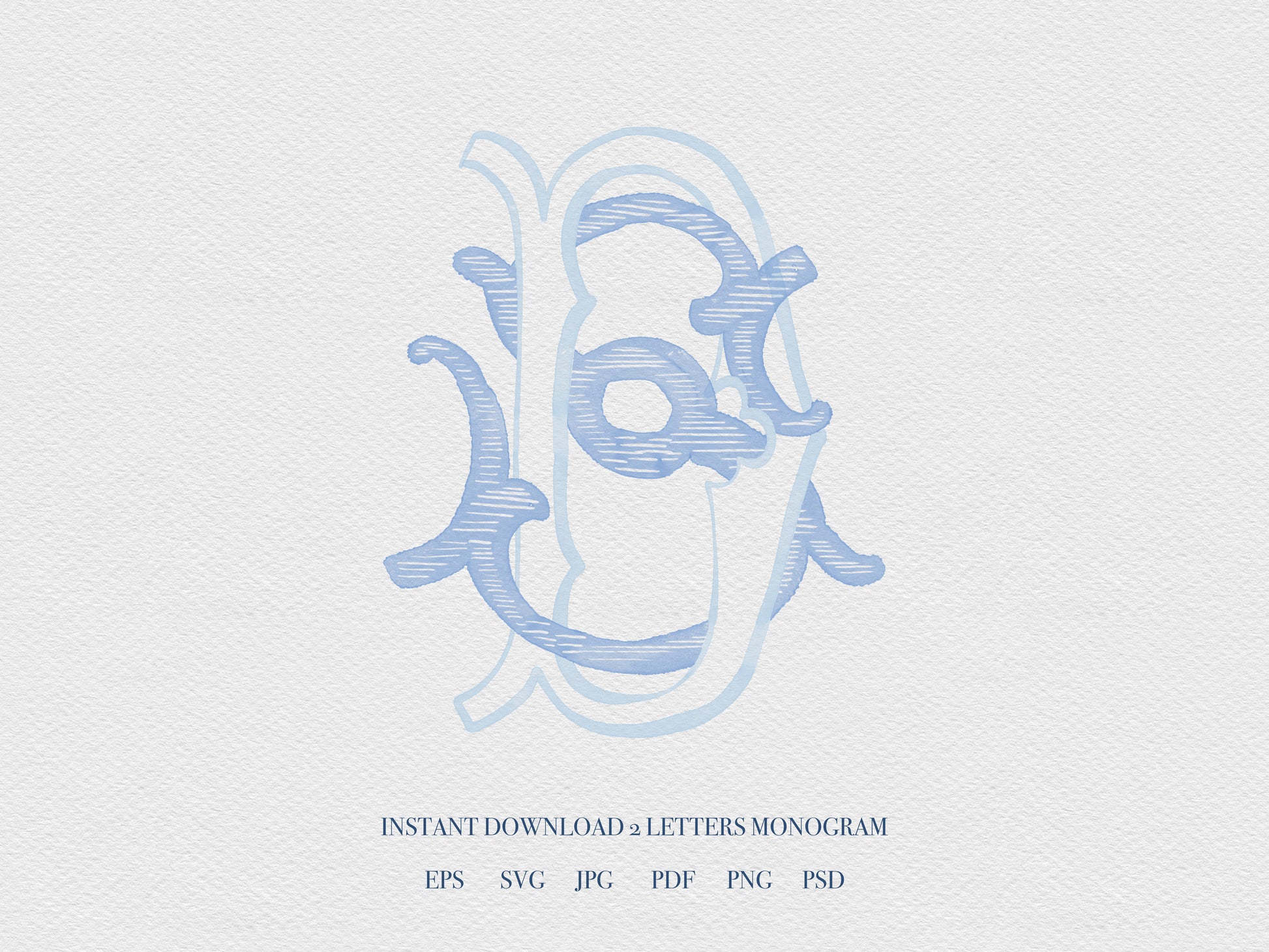 2 Letter Monogram with Letters AA | Digital Download - Wedding Monogram SVG, Personal Logo, Wedding Logo for Wedding Invitations The Wedding Crest Lab