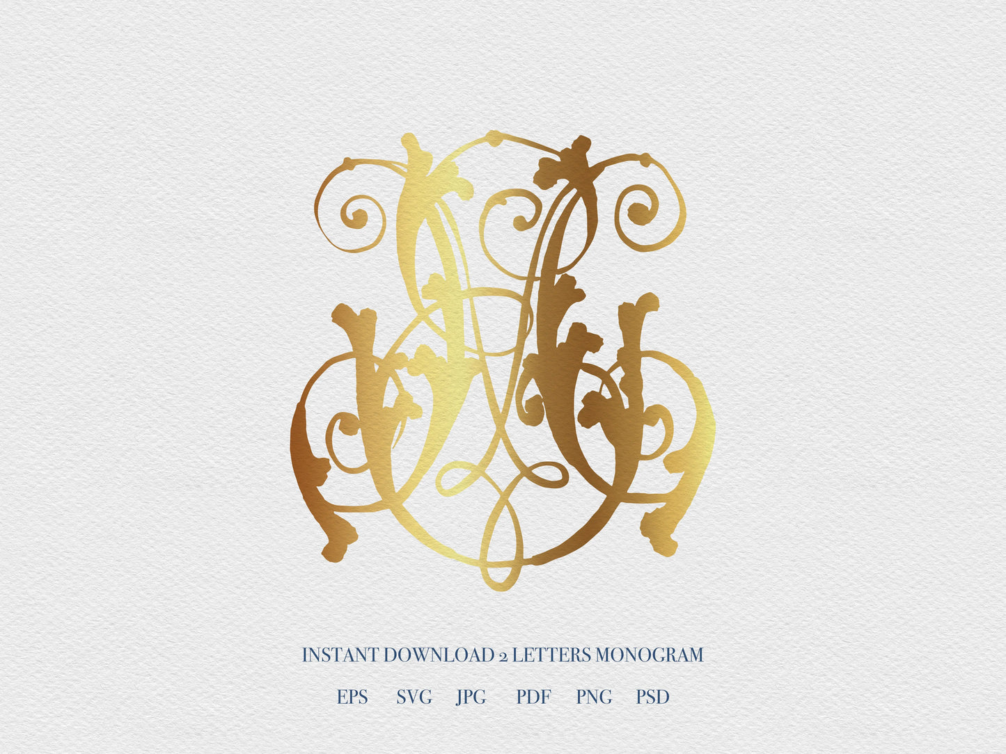 2 Letter Monogram with Letters EM | Digital Download - Wedding Monogram SVG, Personal Logo, Wedding Logo for Wedding Invitations The Wedding Crest Lab