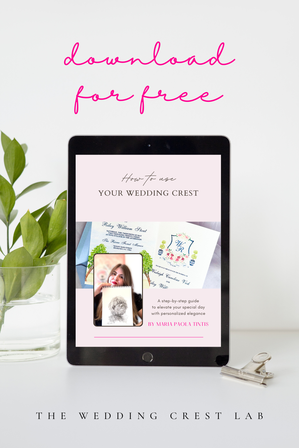 How to use your wedding crest - free ebook