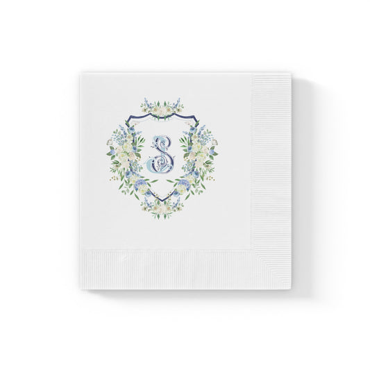 Print your crest on napkins (crest not included) pack of 50 The Wedding Crest Lab