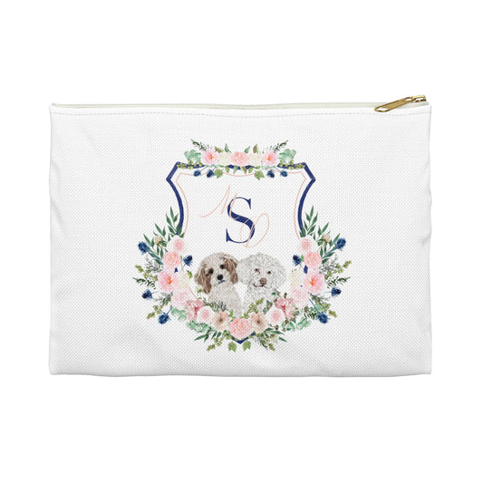Print your crest: accessory pouch (crest not included) The Wedding Crest Lab