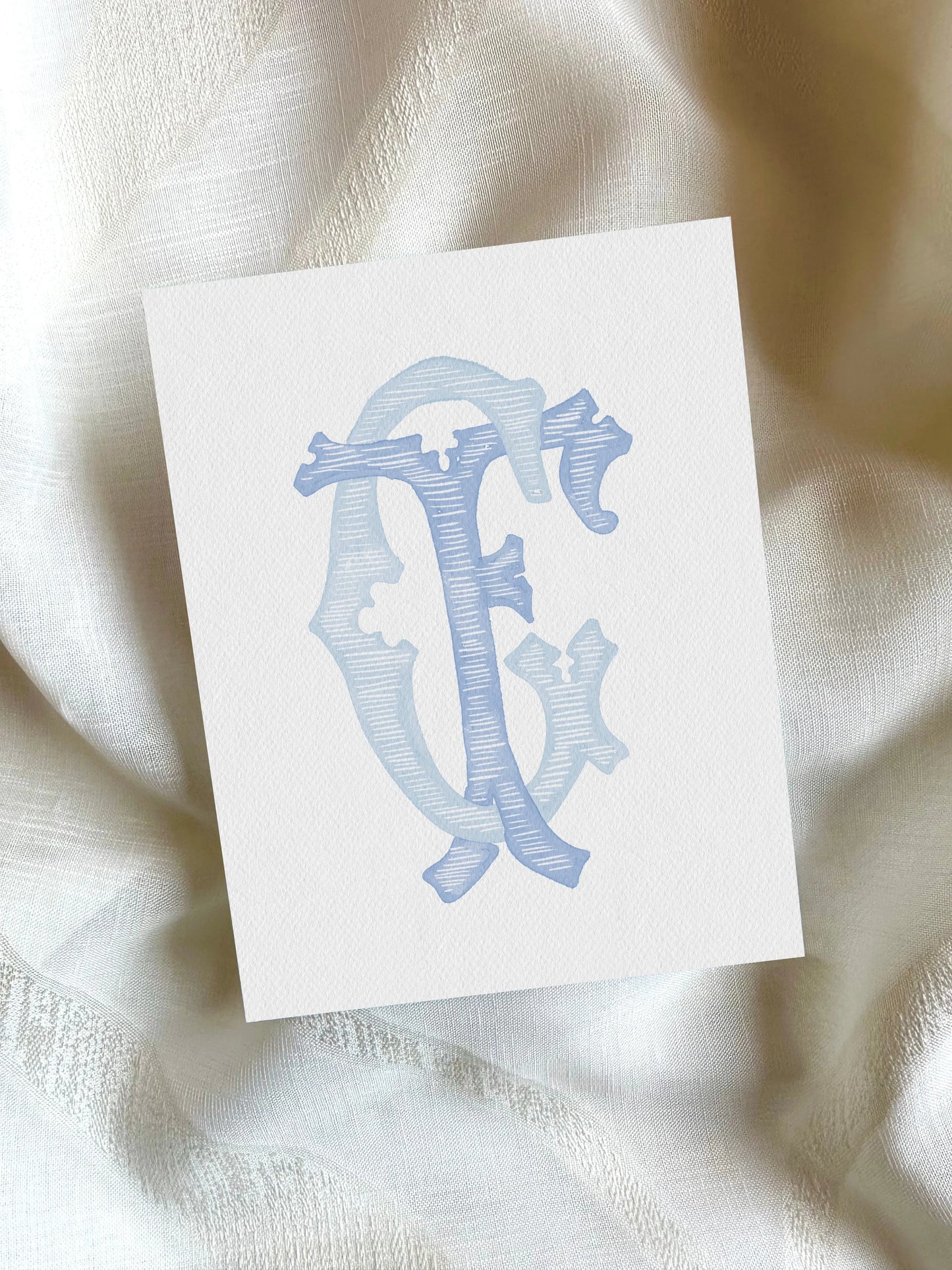 2 Letter Monogram with Letters GF | Digital Download - Wedding Monogram SVG, Personal Logo, Wedding Logo for Wedding Invitations The Wedding Crest Lab