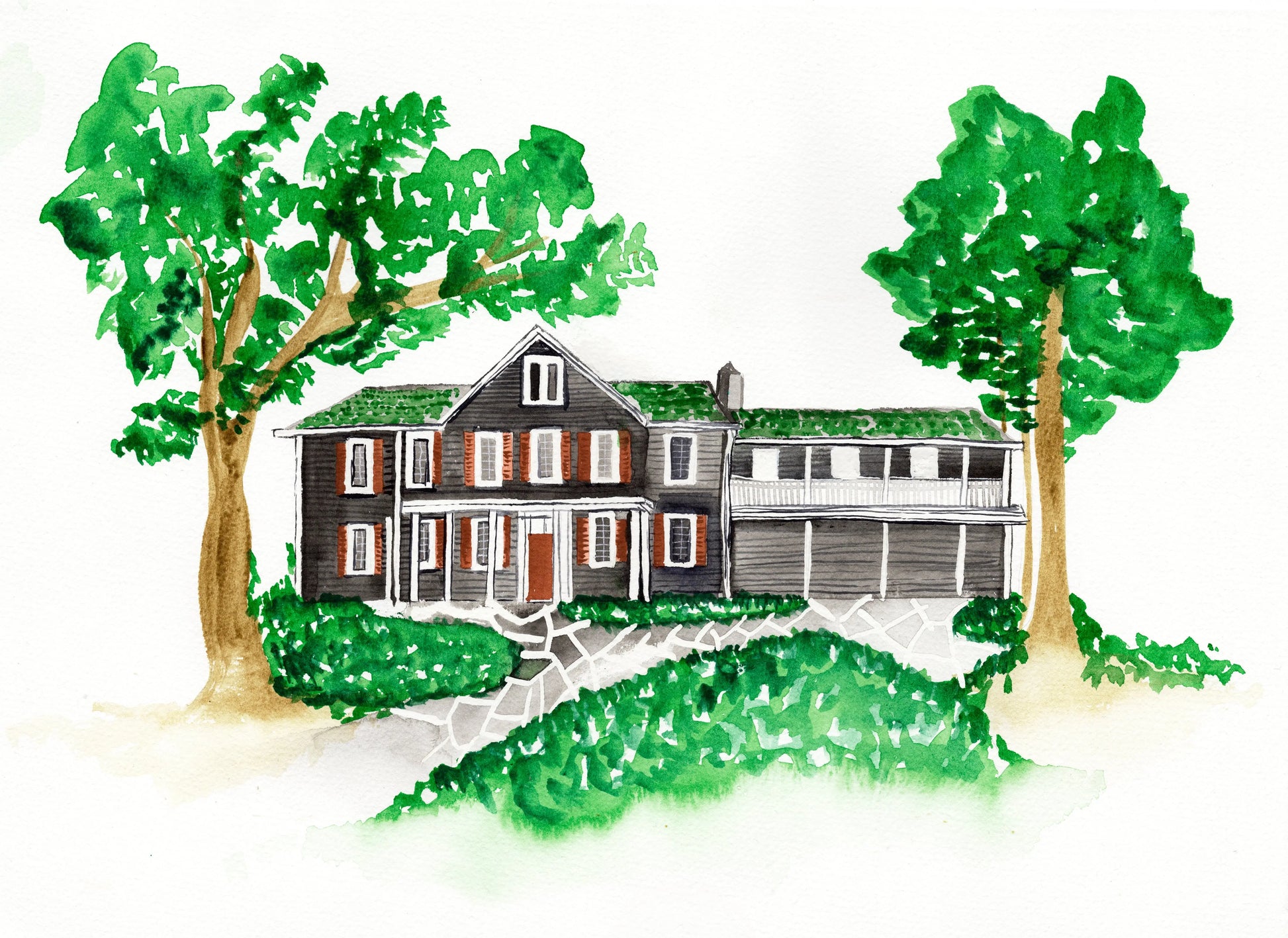New York wedding venue painting colonian house