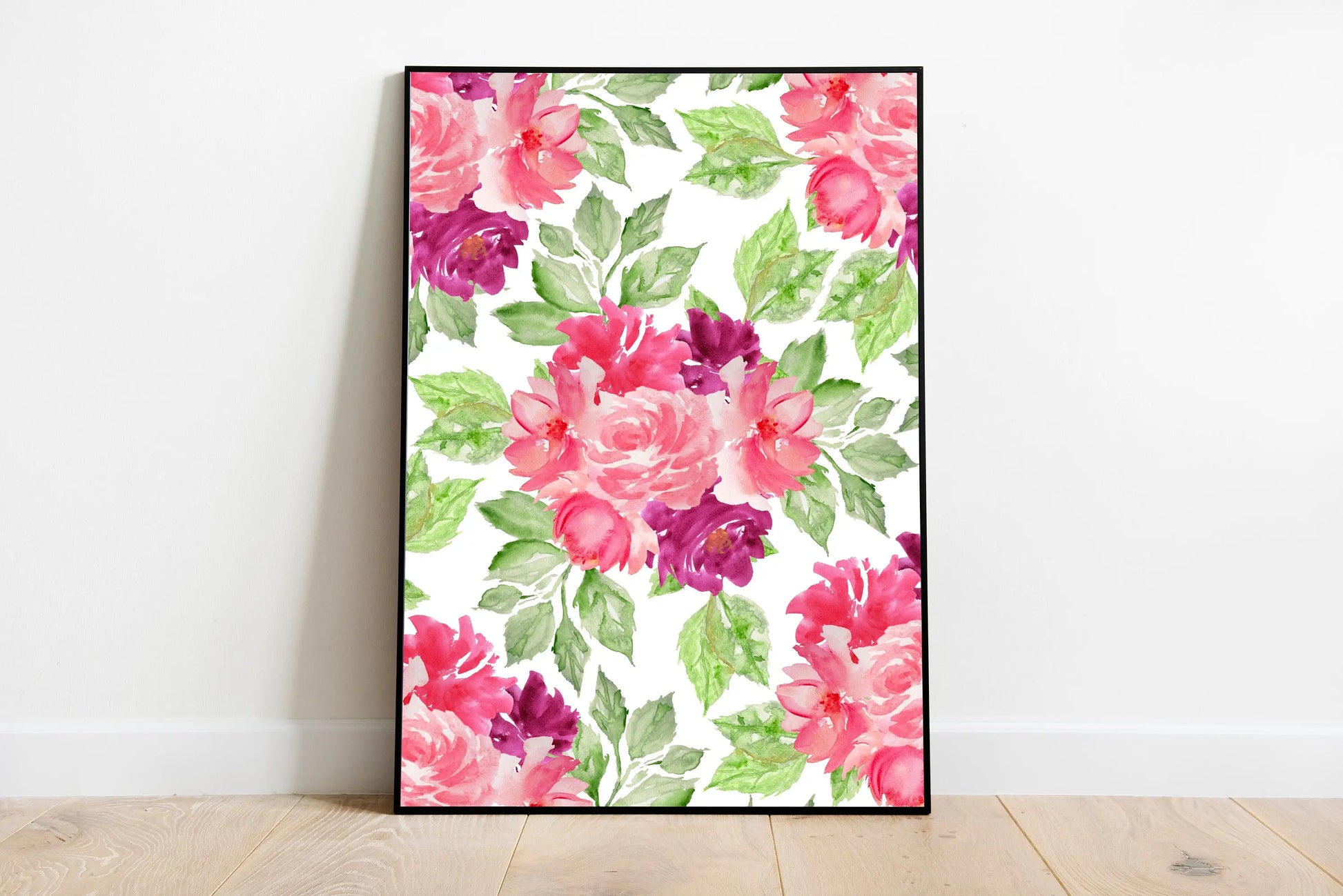Watercolor Flowers, Floral Art Prints, Floral Wall Art, Bedroom Wall Decor, Valentines Day Gift, Gift for Her The Wedding Crest Lab